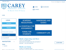 Tablet Screenshot of careyonline.elearning.ac.nz